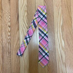 Pink Plaid Tie
